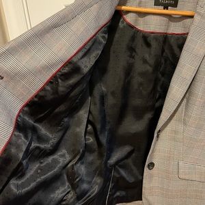 Talbot’s grey plaid women’s business blazer